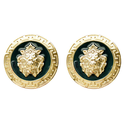 Cufflinks - Green/Gold by Emilio Franco Couture