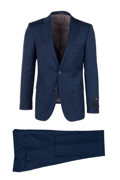Brite Creations Porto Blue, Slim Fit, Pure Wool Suit & Vest by Tiglio Luxe TS 4066/2 