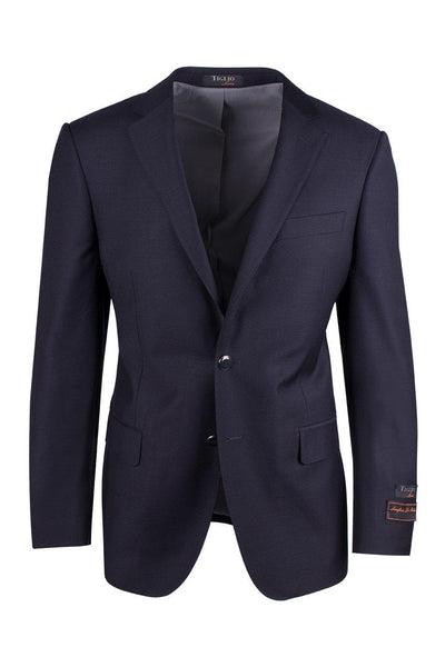 Brite Creations Novello Navy, Pure Wool, Modern Fit Blazer by Tiglio Luxe TIG1002 