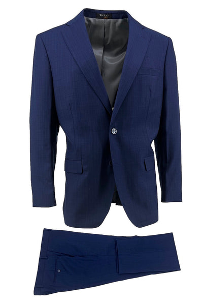 Porto New Blue Micro-Design, Slim Fit Suit