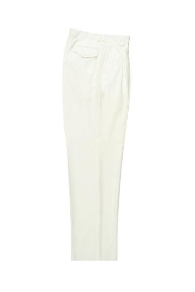 Brite Creations Offwhite Wide Leg Wool Dress Pant 2586/2576 by Tiglio Luxe 