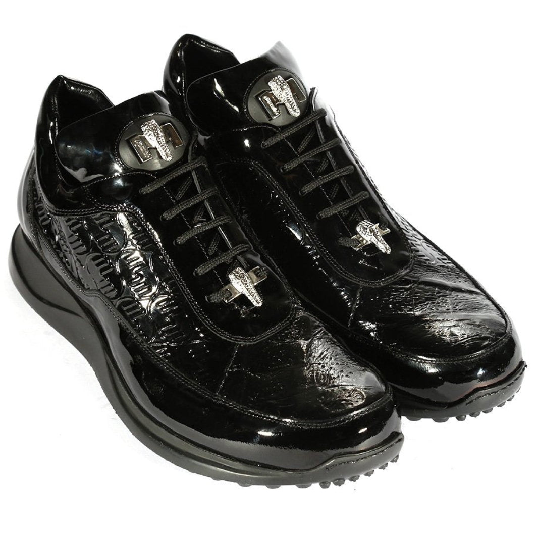 Mauri 8900/2 Patent/ Baby Croc/ Patent Embossed - Black, Mauri