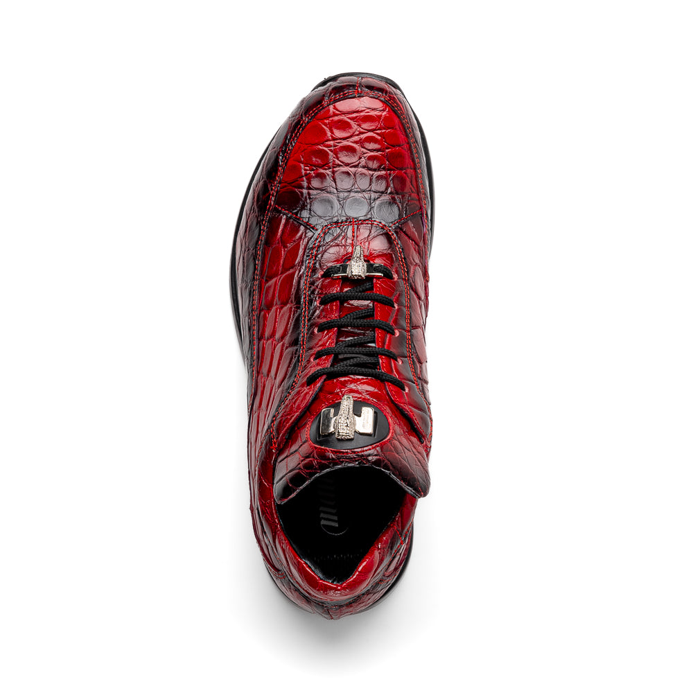 morimori0614　2 Mauri 8900/2 Alligator/ Nappa Sneakers Red/ Dirty Black – Brite