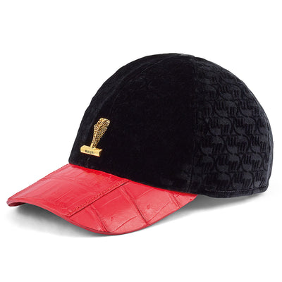 Mauri Hat65 Baby Croc/ Velvet Embossed Black/ Red