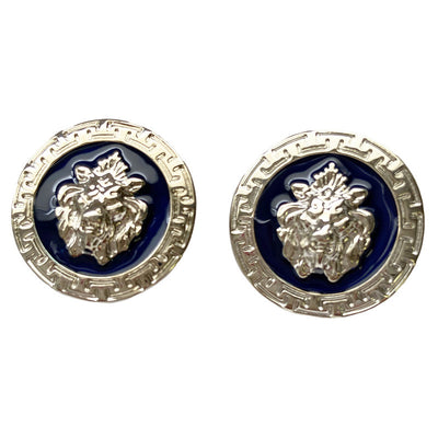 Cufflinks - Navy/Silver by Emilio Franco Couture