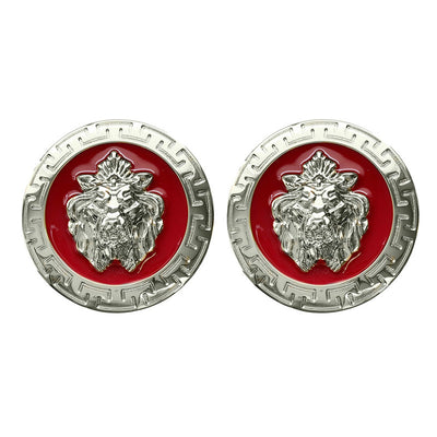 Cufflinks - Red/Silver by Emilio Franco Couture