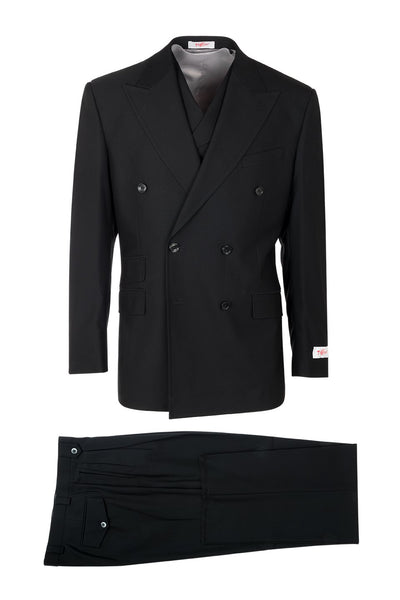 Brite Creations EST TIG1001, Pure Wool, Wide Leg Suit & Vest by Tiglio Rosso 