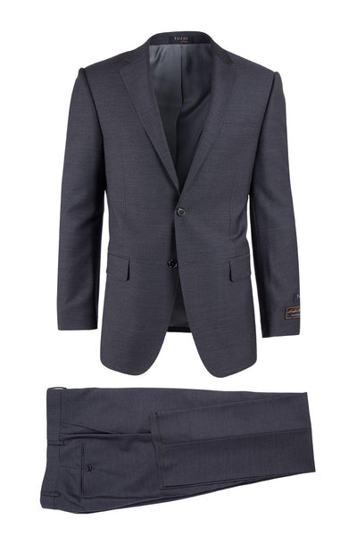 Brite Creations Novello Charcoal Gray, Modern Fit, Pure Wool Suit by Tiglio Luxe TIG10 
