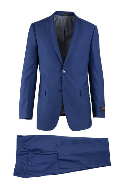 Brite Creations Novello F.Blue, Modern Fit, Pure Wool Suit by Tiglio Luxe 