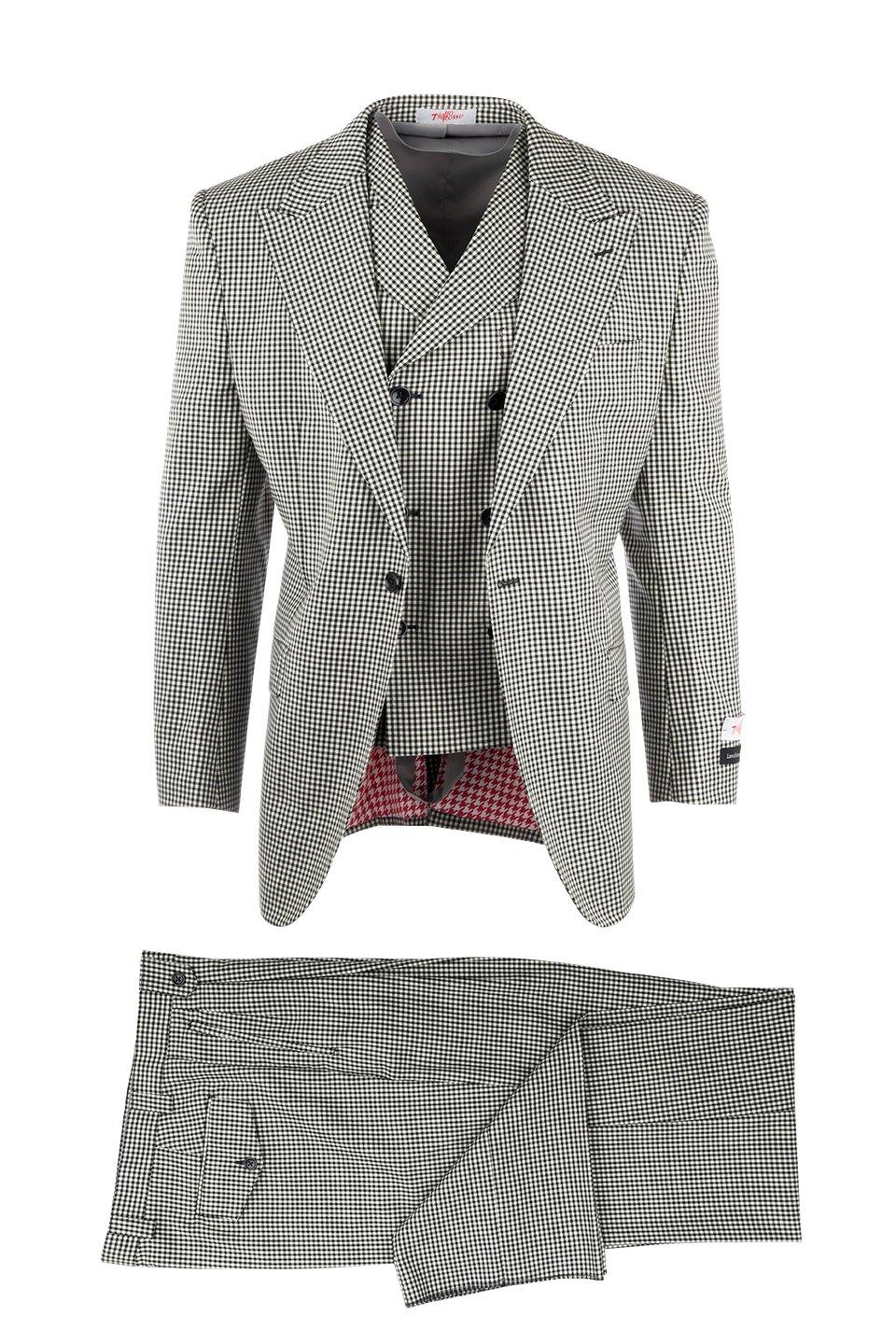 Brite Creations - San Giovesse Black And White Check, Wide