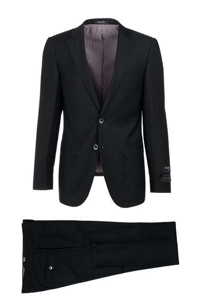 Brite Creations Porto Black, Slim Fit, Pure Wool Suit by Tiglio Luxe TIG1001 