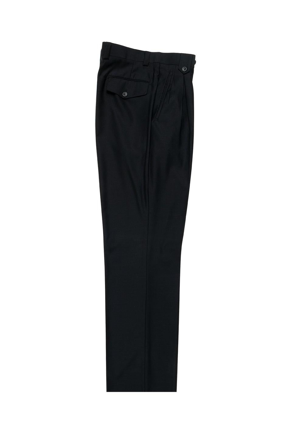 Brite Creations - Black Wide Leg Wool Dress Pant Dress Pant