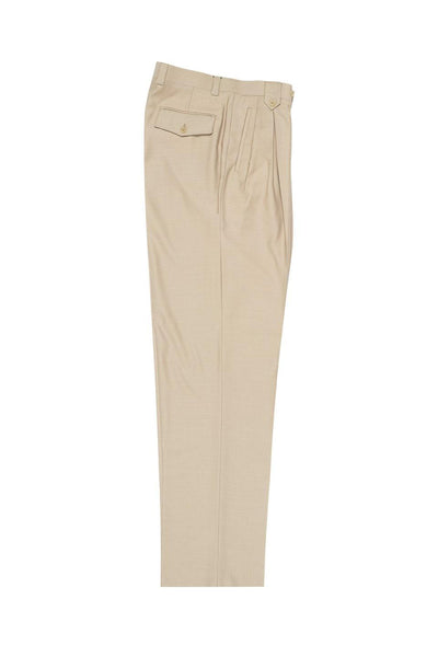 Brite Creations Tan Wide Leg Wool Dress Pant 2586/2576 by Tiglio Luxe TIG1004 