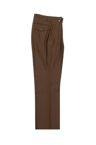 Brite Creations Tobacco Wide Leg Wool Dress Pant 2586/2576 by Tiglio Luxe 