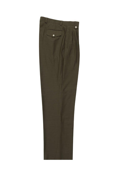 Brite Creations Olive Wide Leg Wool Dress Pant 2586/2576 by Tiglio Luxe 
