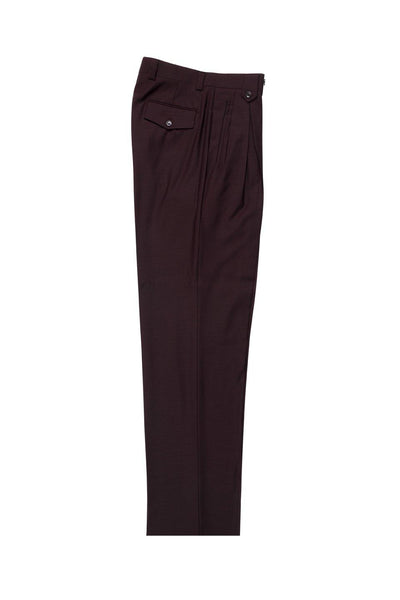 Brite Creations Burgundy Wide Leg Wool Dress Pant 2586/2576 by Tiglio Luxe 
